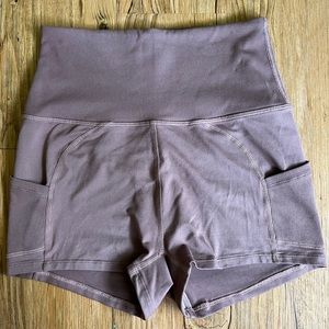 Good karma running shorts free people brown